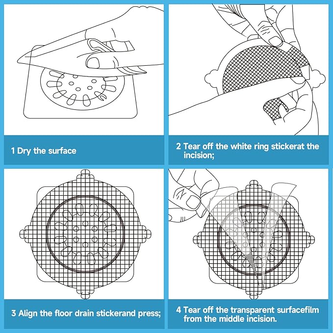 AquaGuard Shower Drain Hair Catcher