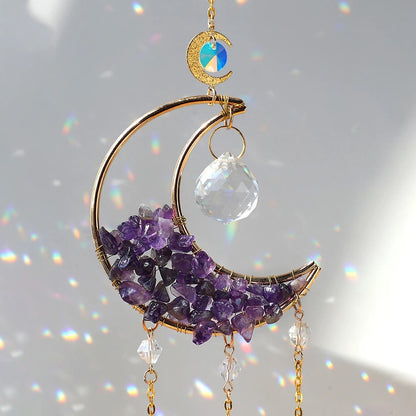 Crystal Moon Suncatcher