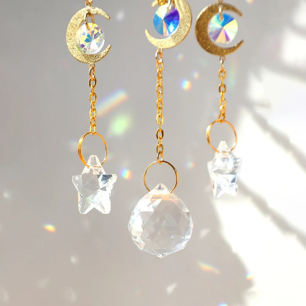 Crystal Moon Suncatcher