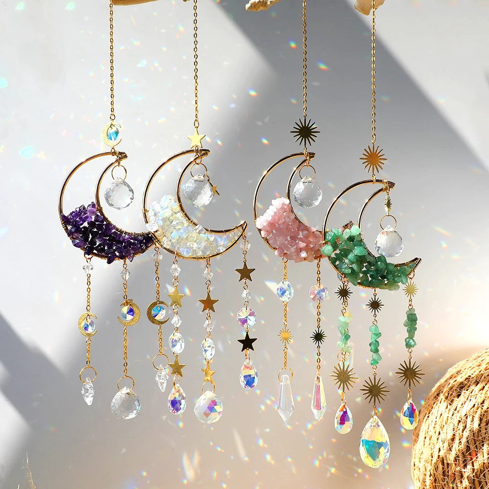 Crystal Moon Suncatcher