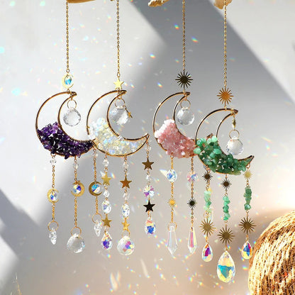 Crystal Moon Suncatcher