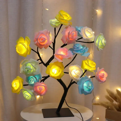 Rose Lamp - HomeFine Multi-Color Rose