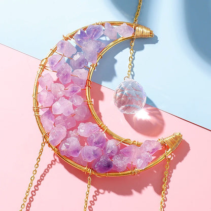 Crystal Moon Suncatcher