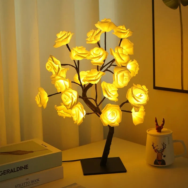 Rose Lamp - HomeFine Rose Yellow